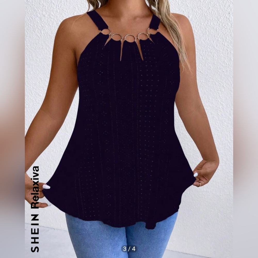 SHEIN Blue Tank